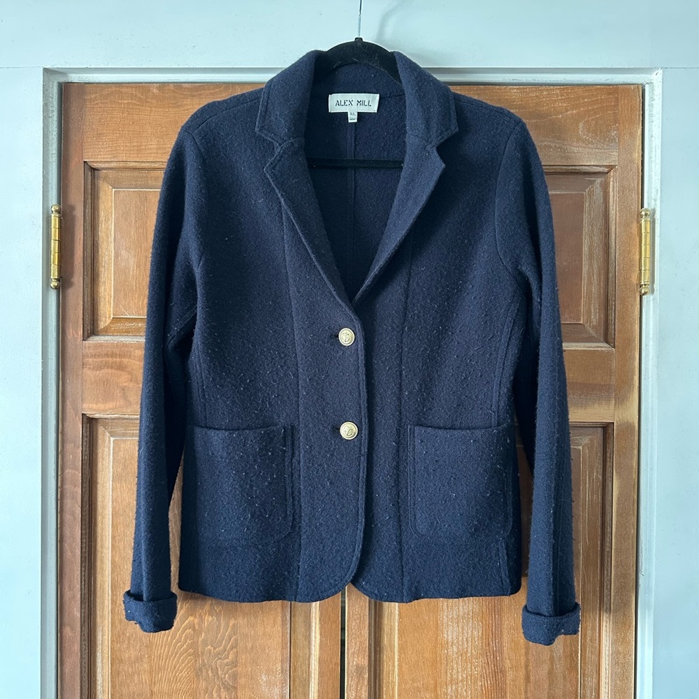 Alex Mill Navy Merino Wool Women's Blazer